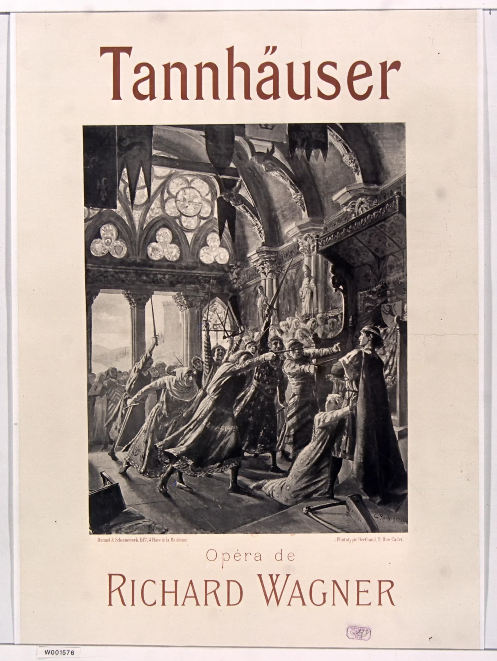Georges Rochegrosse poster for Tannhäuser