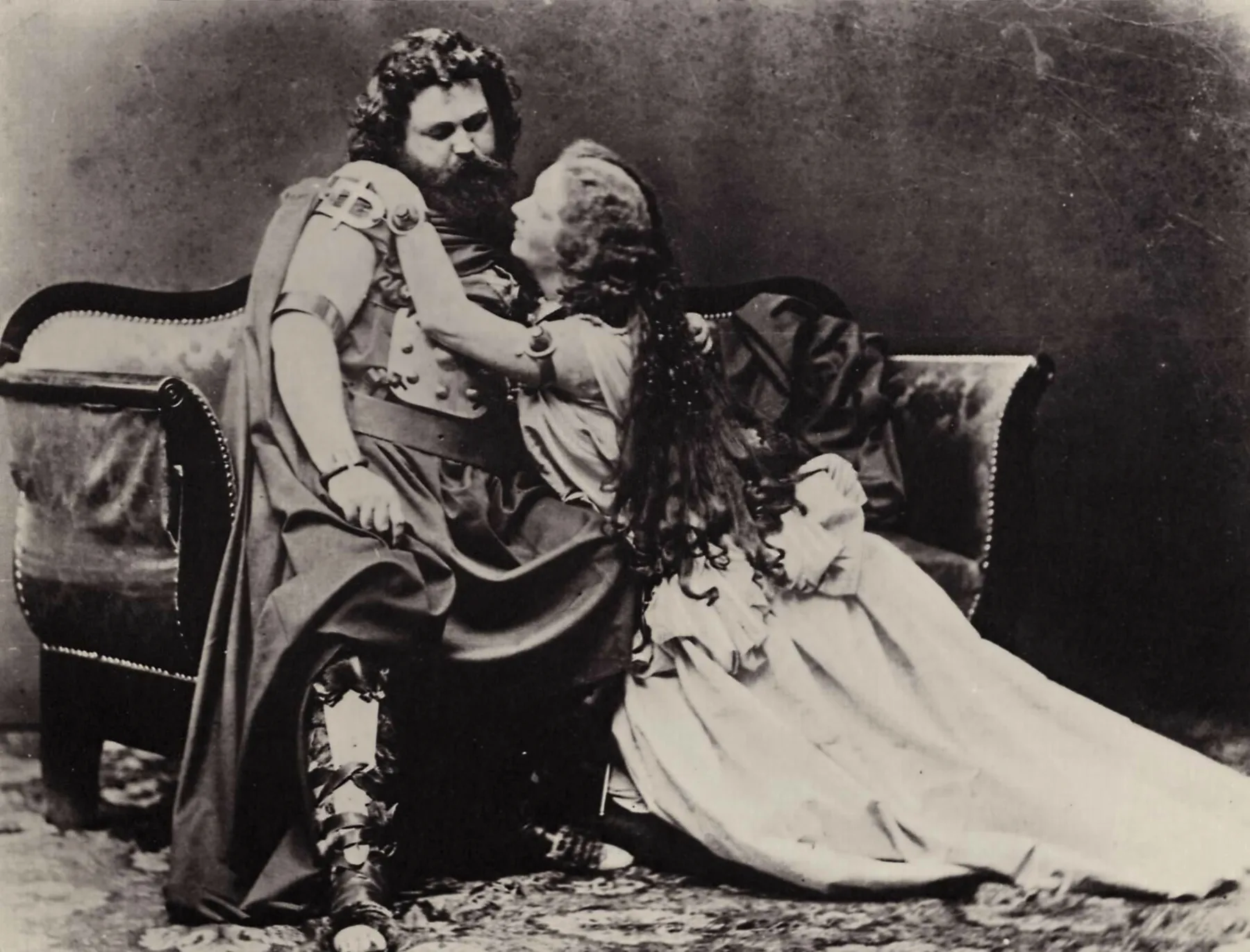 Ludwig und Malwine Schnorr von Carolsfeld als Tristan und Isolde bei der Münchner Uraufführung 1865